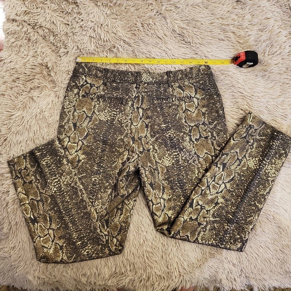 Sexy gold & black Worthington snake print pants - Picture 6 of 8